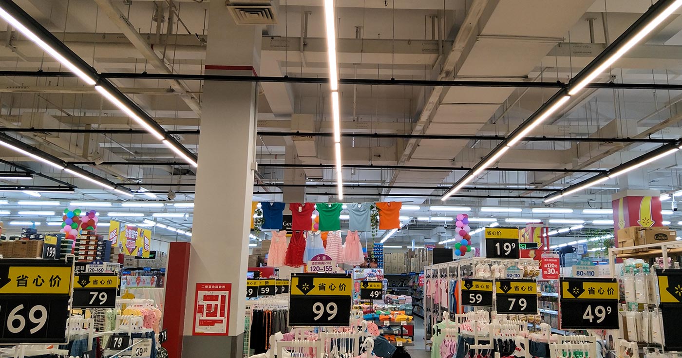 LED Linear Light System Application in Supermarket