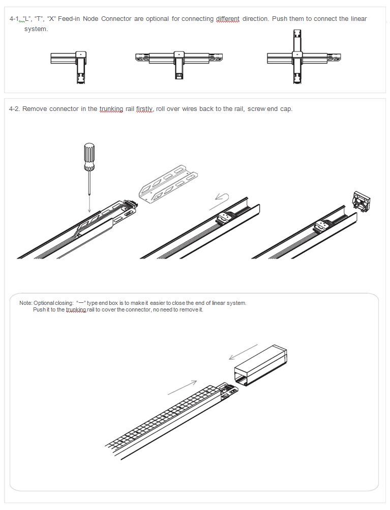 Closing Installation of LED Linear Lighting System