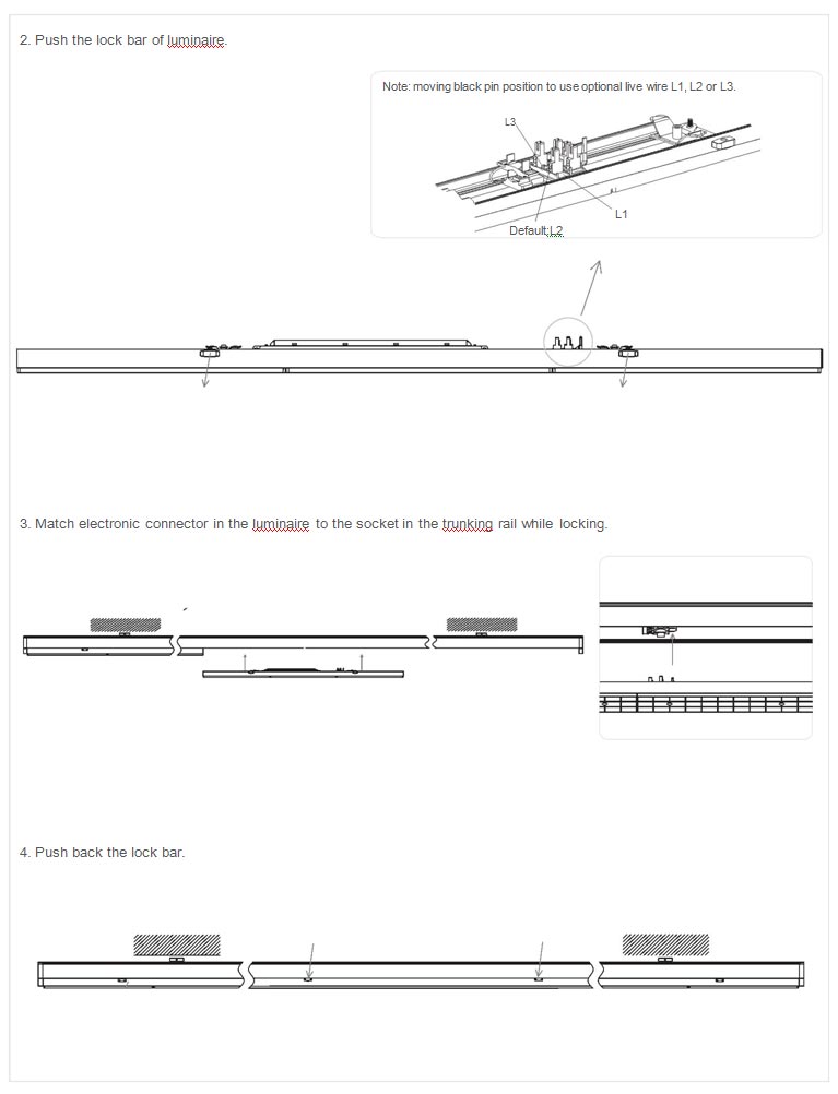 Connection Installation of LED Linear Lights System