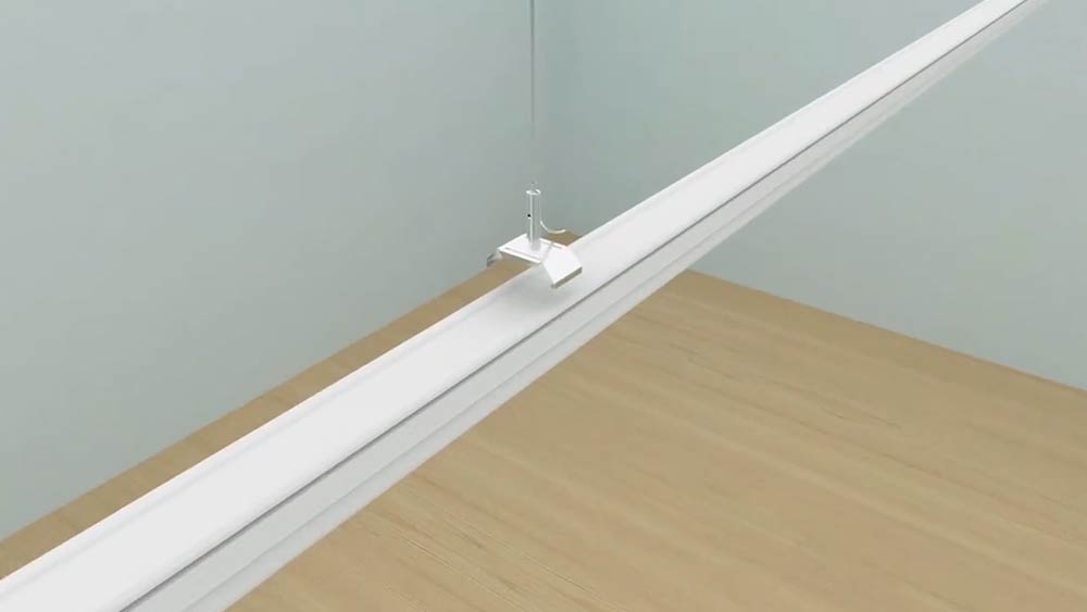 Trunking rail of led linear light