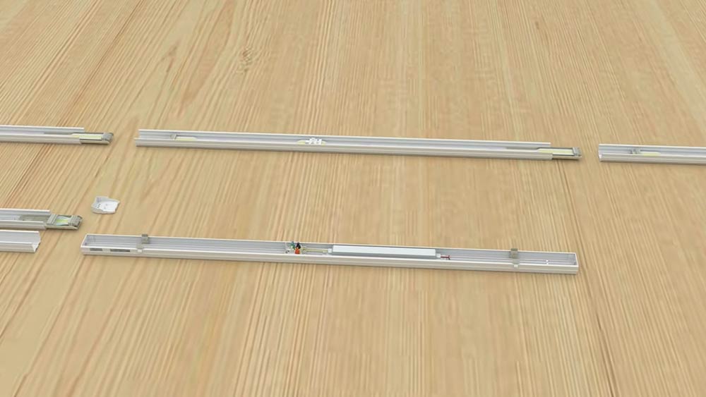 Splicing tracks ( trunking rail )