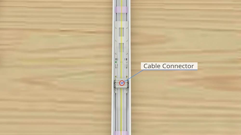 Splicing tracks ( trunking rail )