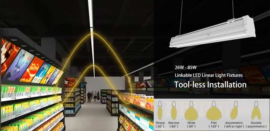 LED Linear Lights The Best Lighting Solution For Supermarket Aisles