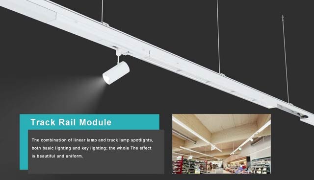 Track Rail Module for LED Track Spotlight