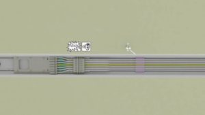 Splicing tracks ( trunking rail )