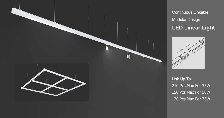 Tridonic Boards Fixed Output Non Dimmable 1128mm Office Light Surface or Suspended Black Finish LED Linear Light 4000K Cool White